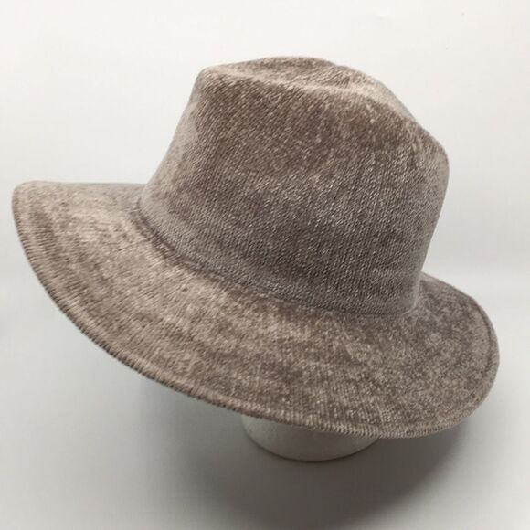Forever 21 Chenille Fedora Hat Oatmeal/Tan Taupe - Picture 10 of 14